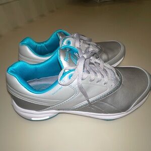 Reebok SimplyTone SmoothFit Sport Training Sneakers Shoes Silver Aqua